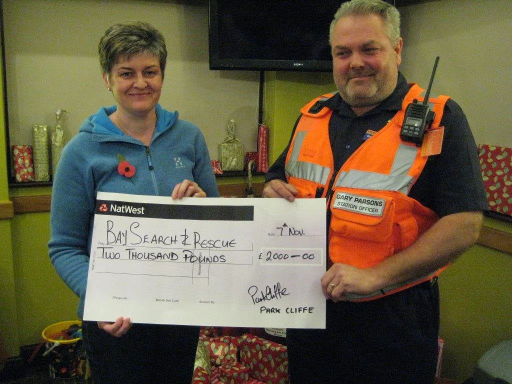 Bay Search and Rescue team congratulate Park Cliffe