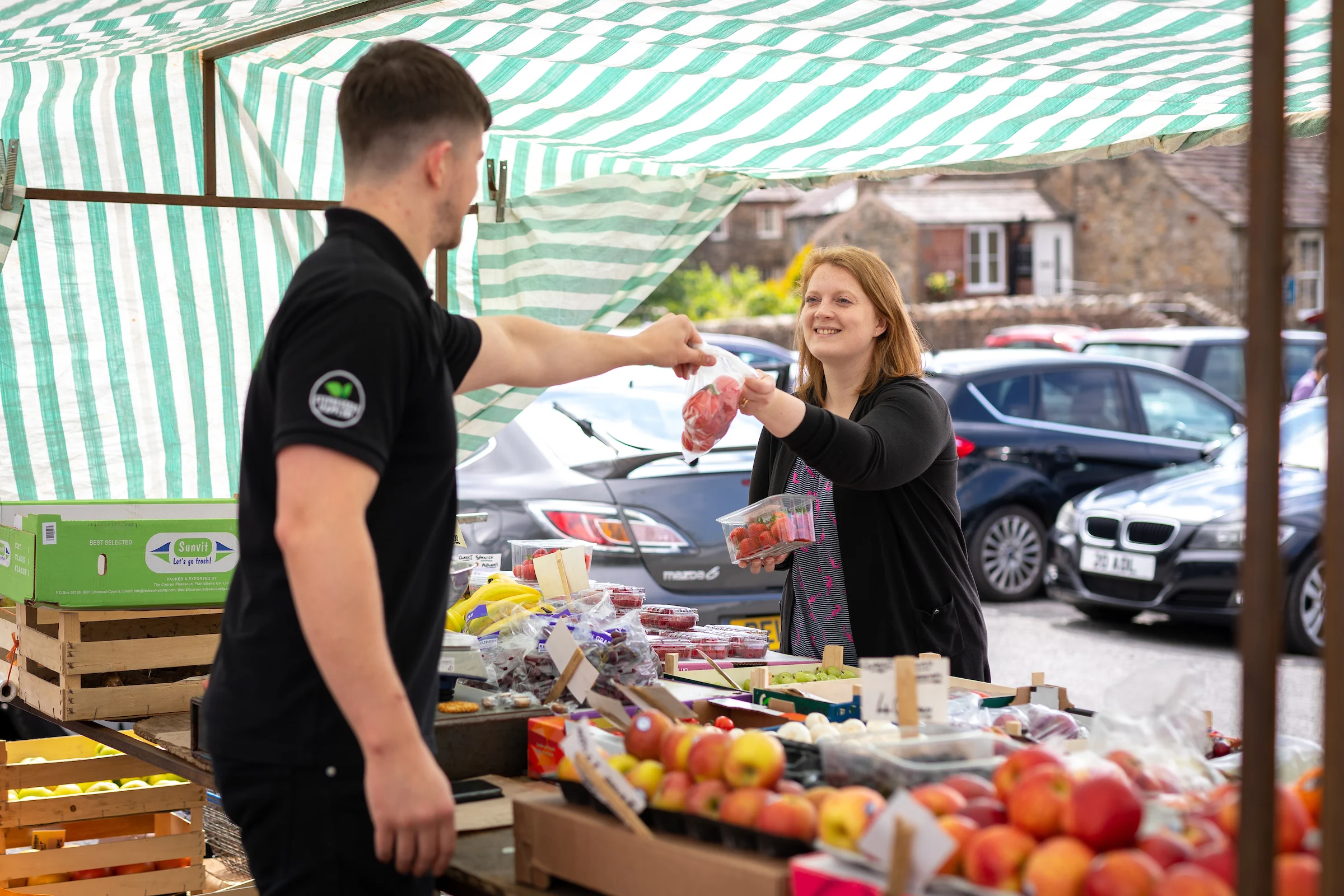 Sedbergh Market in the lake district