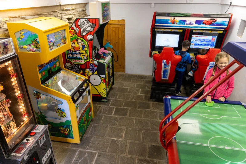 indoor games room at Park Cliffe Lake District