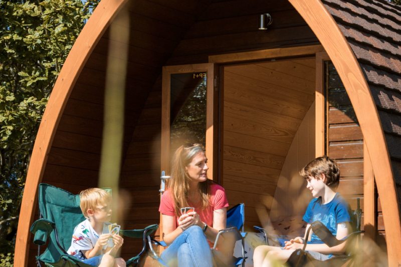 family glamping in the lake district