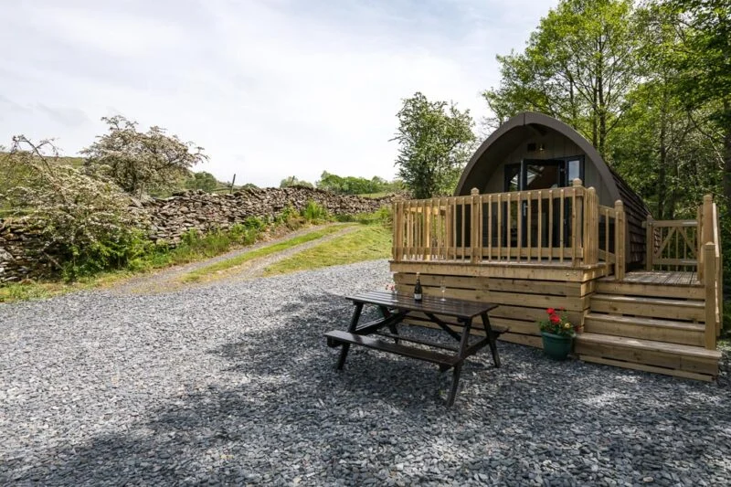deluxe camping pod lake district glamping