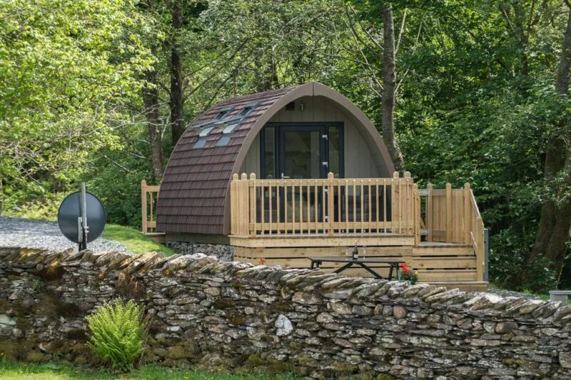 deluxe camping pod lake district holiday park park glamping