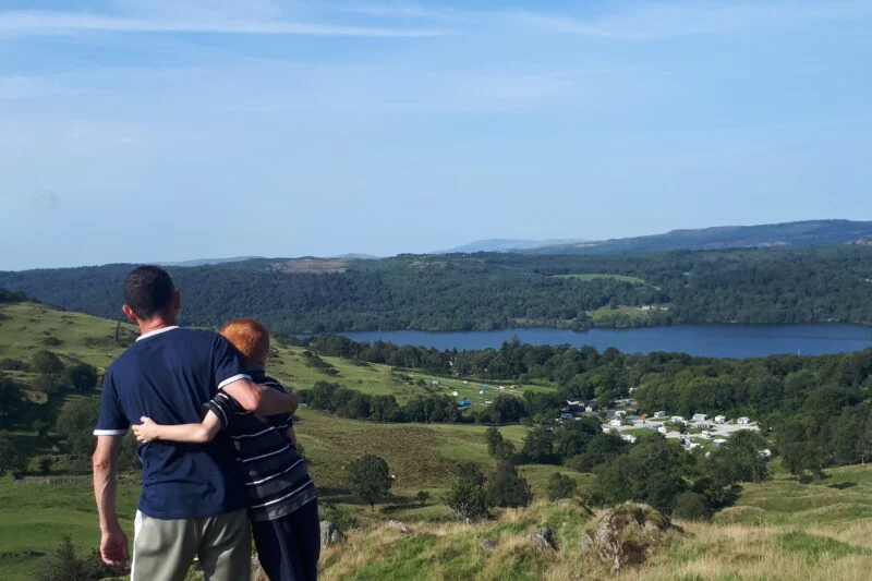 people admiring the view over park cliffe