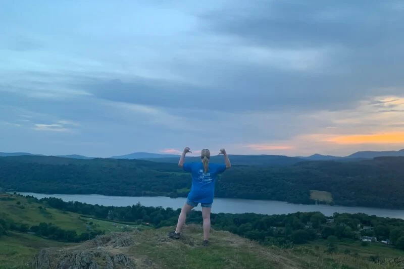 fell hiking above park cliffe