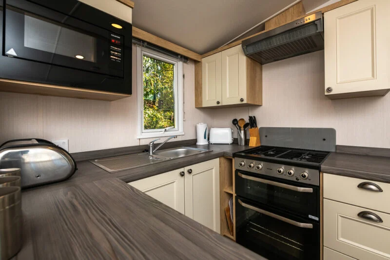 park cliffe static caravans for hire kitchen lake district
