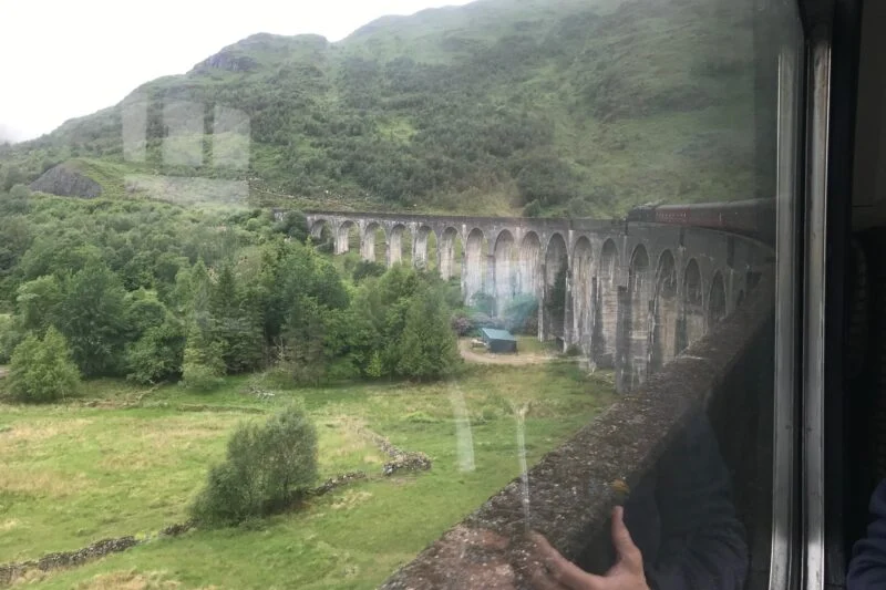 locomotive on bridge lake district