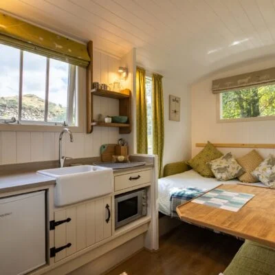 shepherds hut internal Lake District