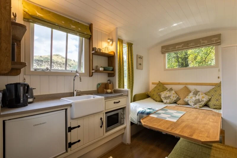 shepherds hut internal Lake District