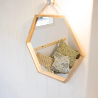 shepherds hut mirror Lake District