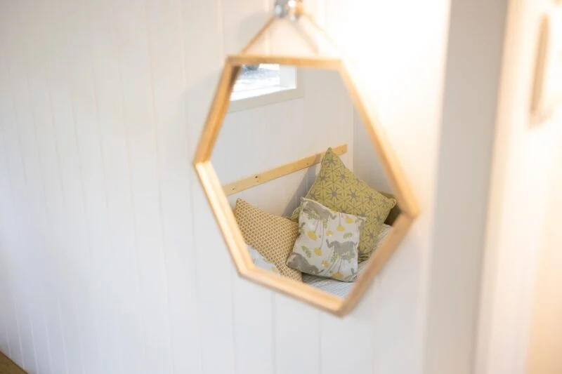 shepherds hut mirror Lake District