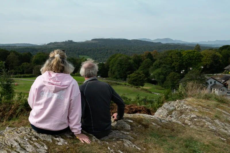 view from park cliffe caravan park