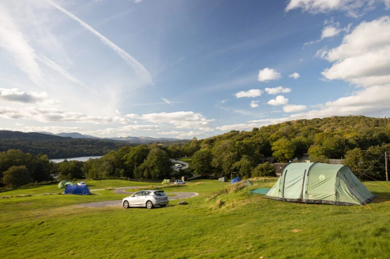 Lake District car and tent camping Park Cliffe