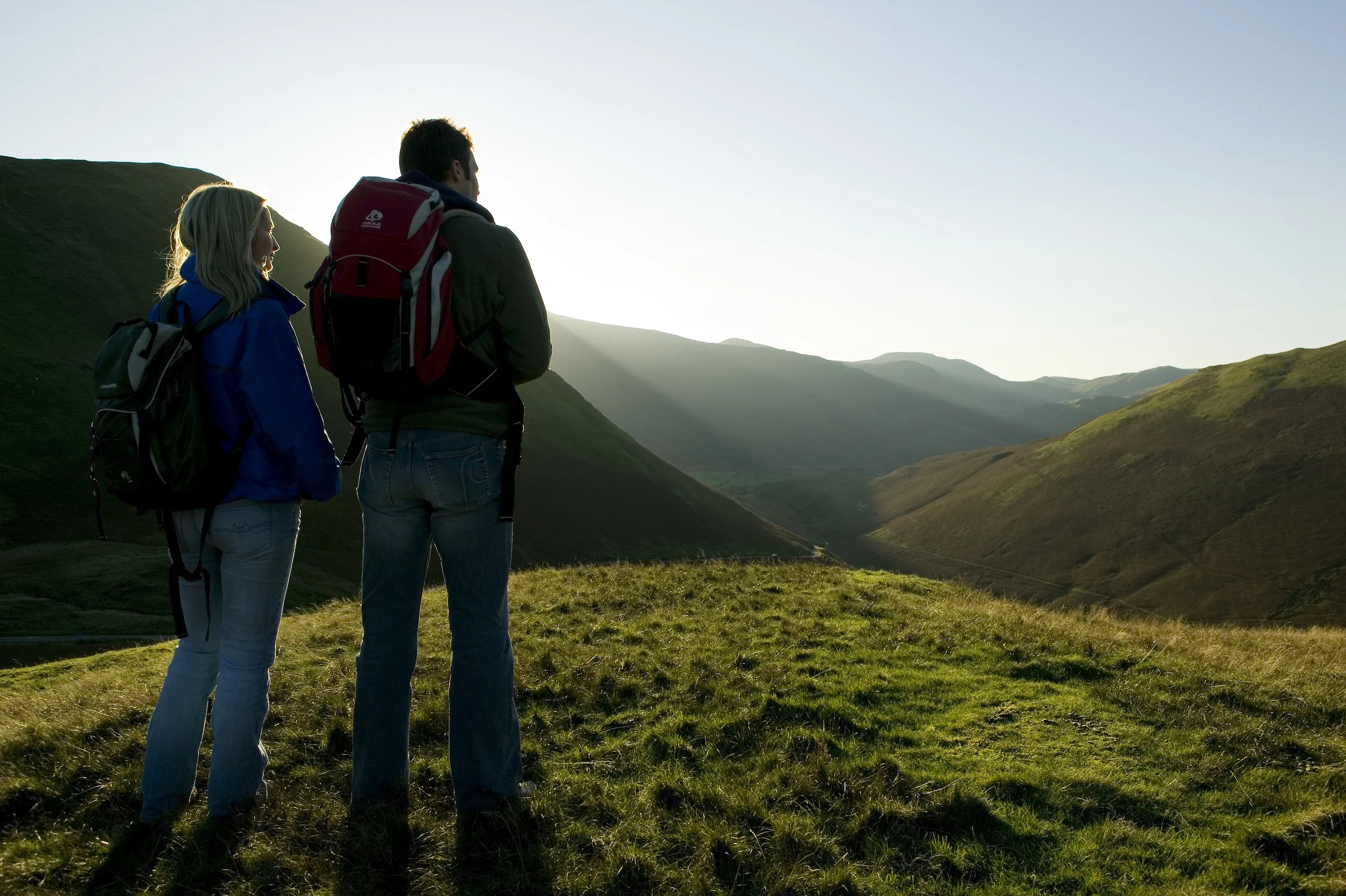 couple walking in the lake district