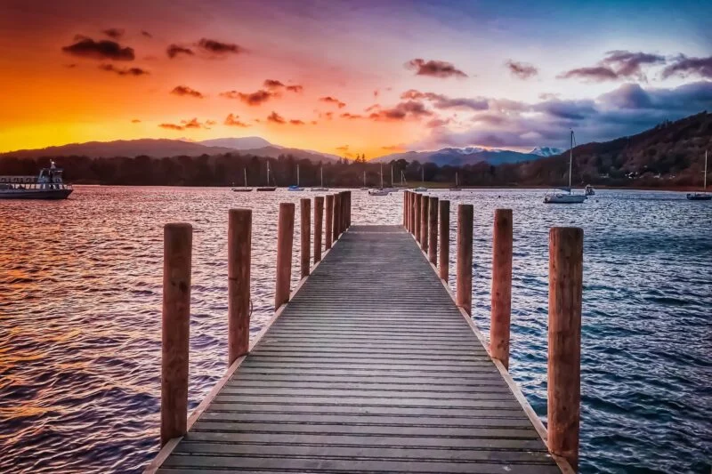 Lake District Lake Windermere Jetty