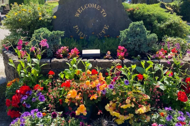floral displays at Park Cliffe in Lake District