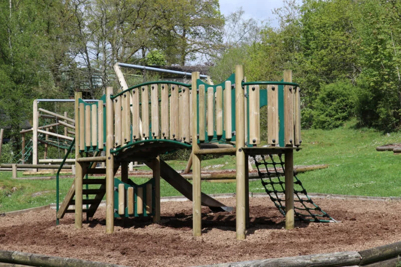 climbing frame in the play park