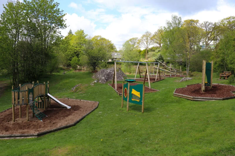 childrens play park at park cliffe in the lake district