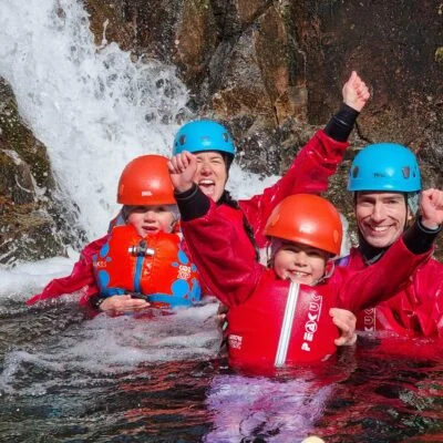 young family in stickle ghyll