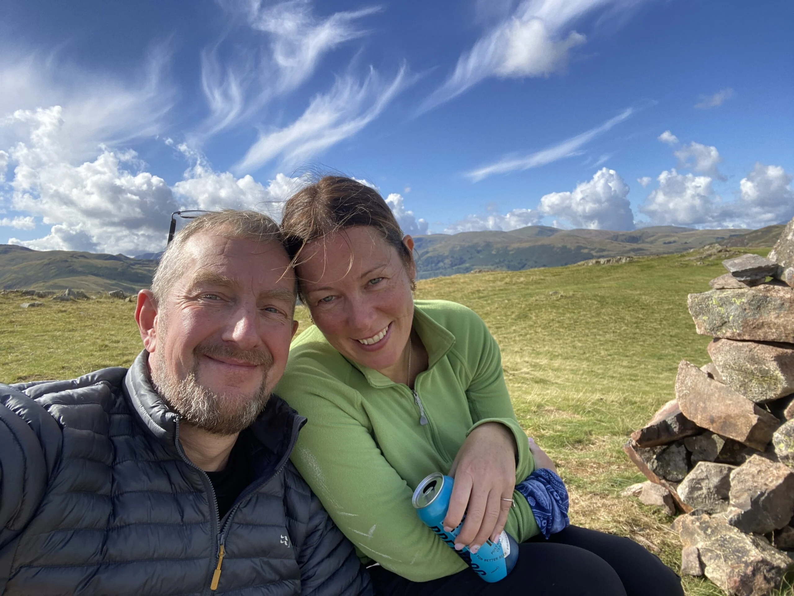 couple lake district fells