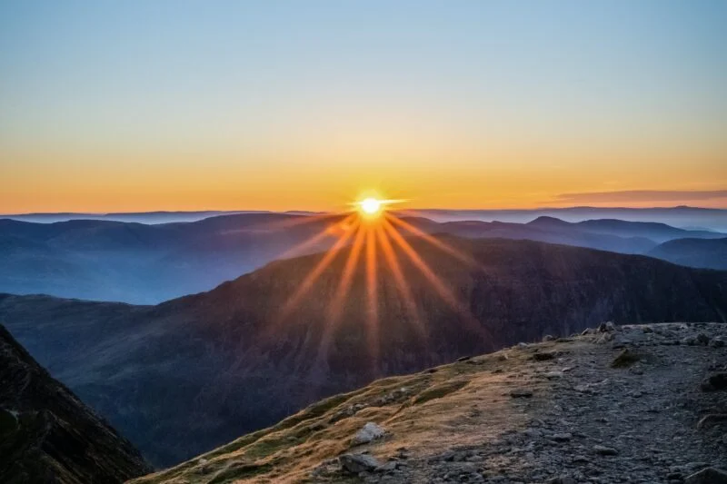 sunset at Helvellyn