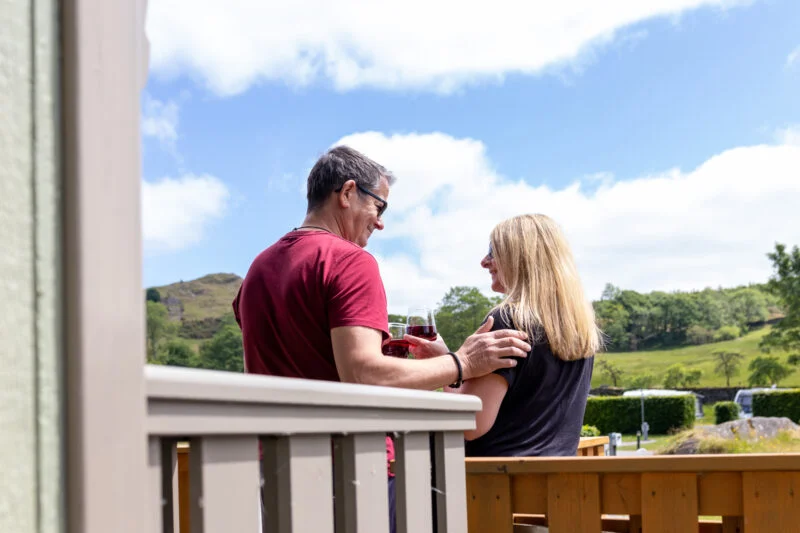Couple Shepherds Hut at Park Cliffe in Lake District