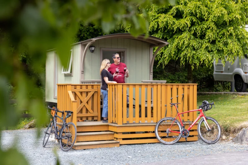 Couple shepherds hut at Lake District in Park Cliffe