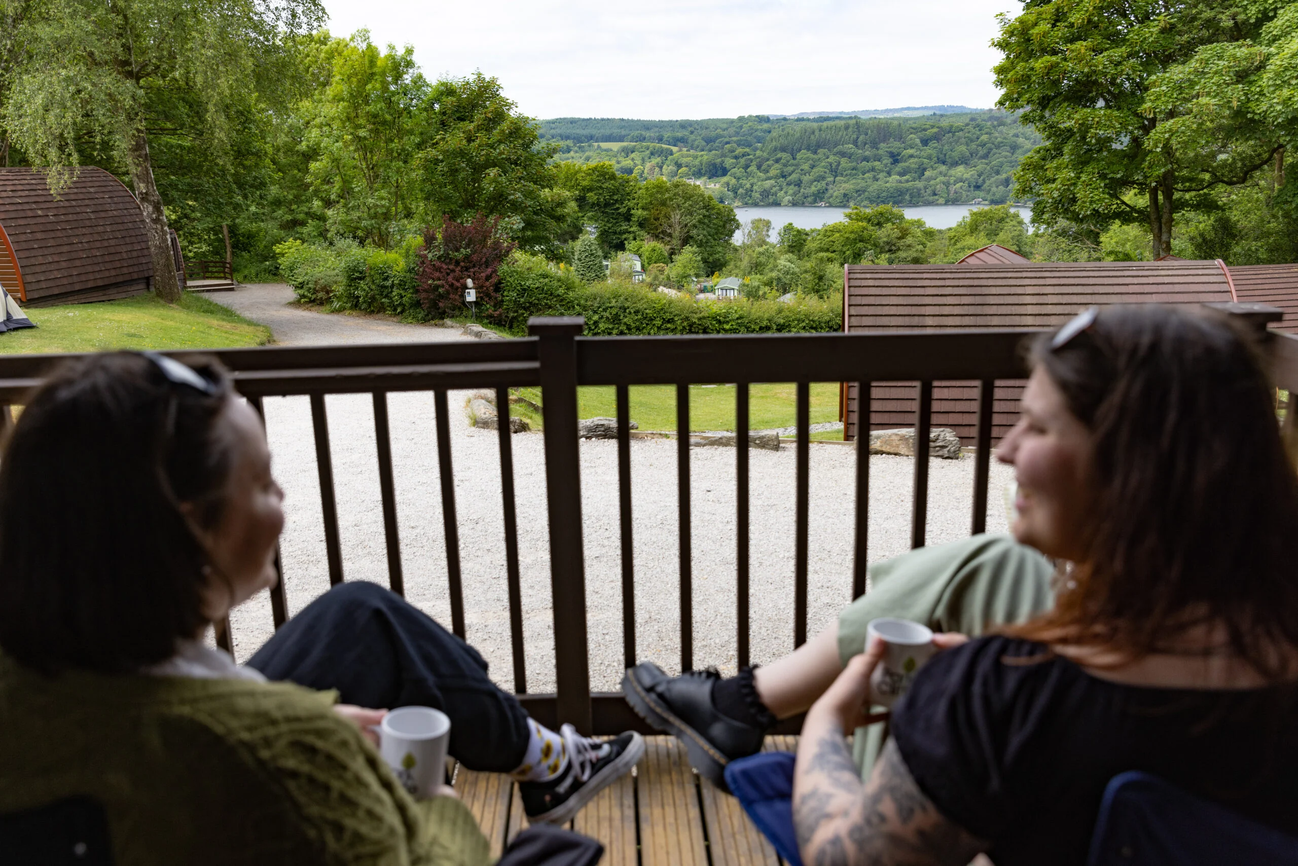 Glamping at a camping pod in park cliffe windermere