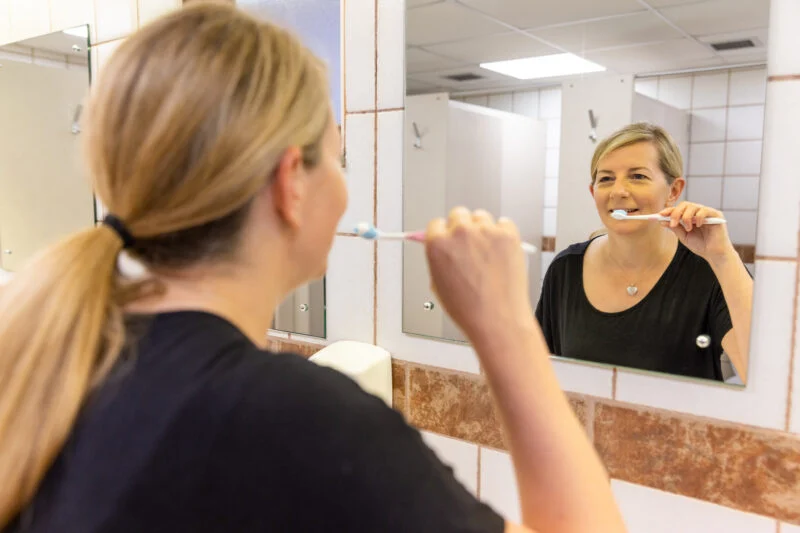 Modern Shower Block at Park Cliffe Lake District