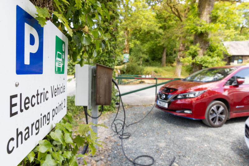electric vehicle charing point in park cliffe