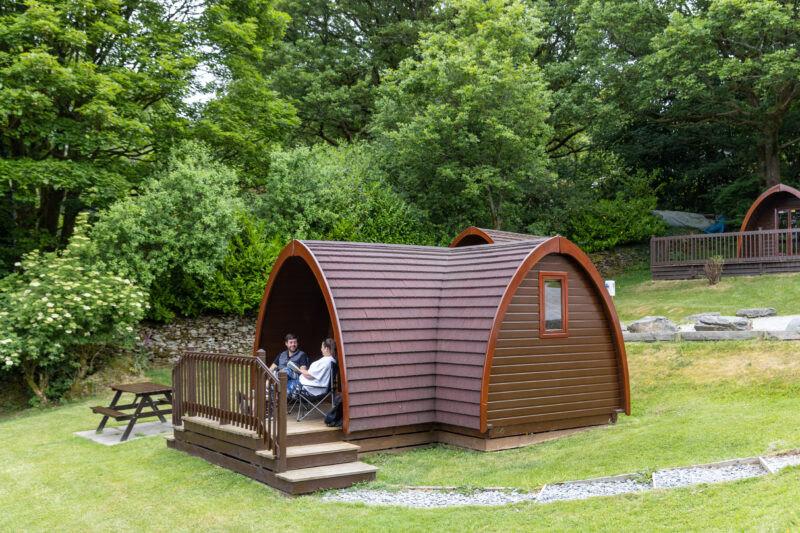 glamping pod at park cliffe for couples