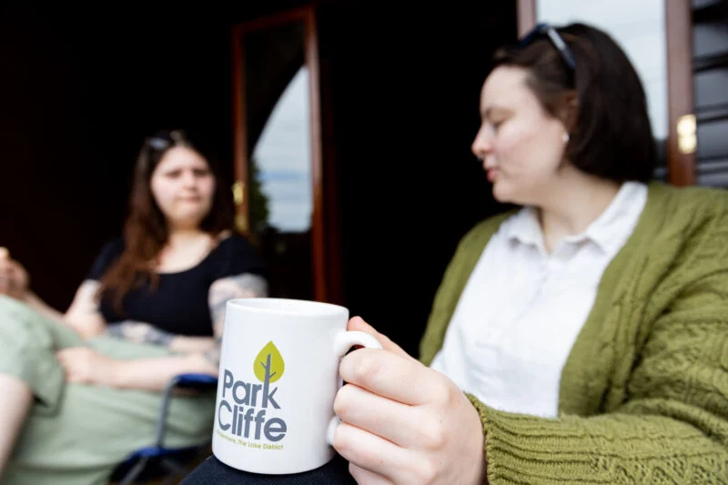 park cliffe glamping camping pod balcony