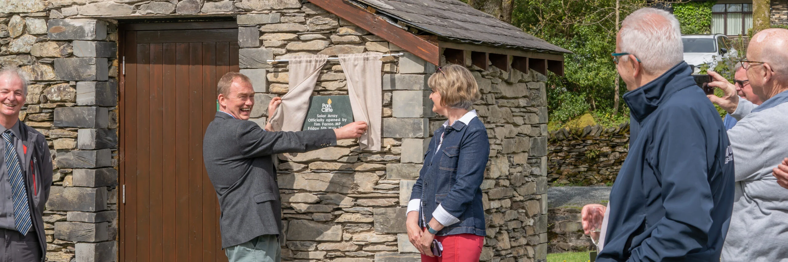 green story park cliffe solar unveiling
