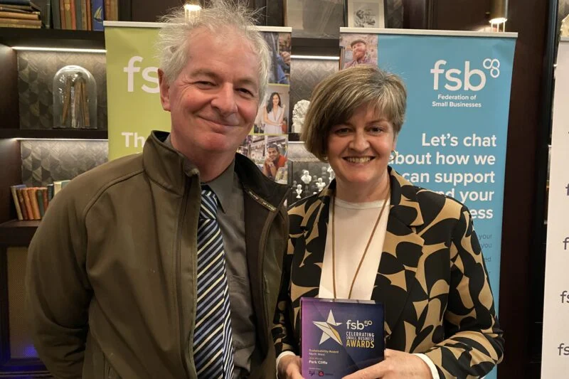 Susan and Derek with FSB Award