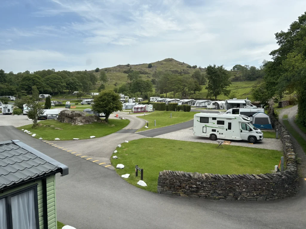 touring pitches at park cliffe