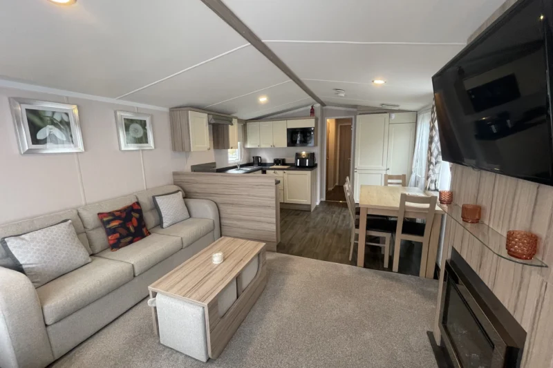 swift arnside burgundy living area