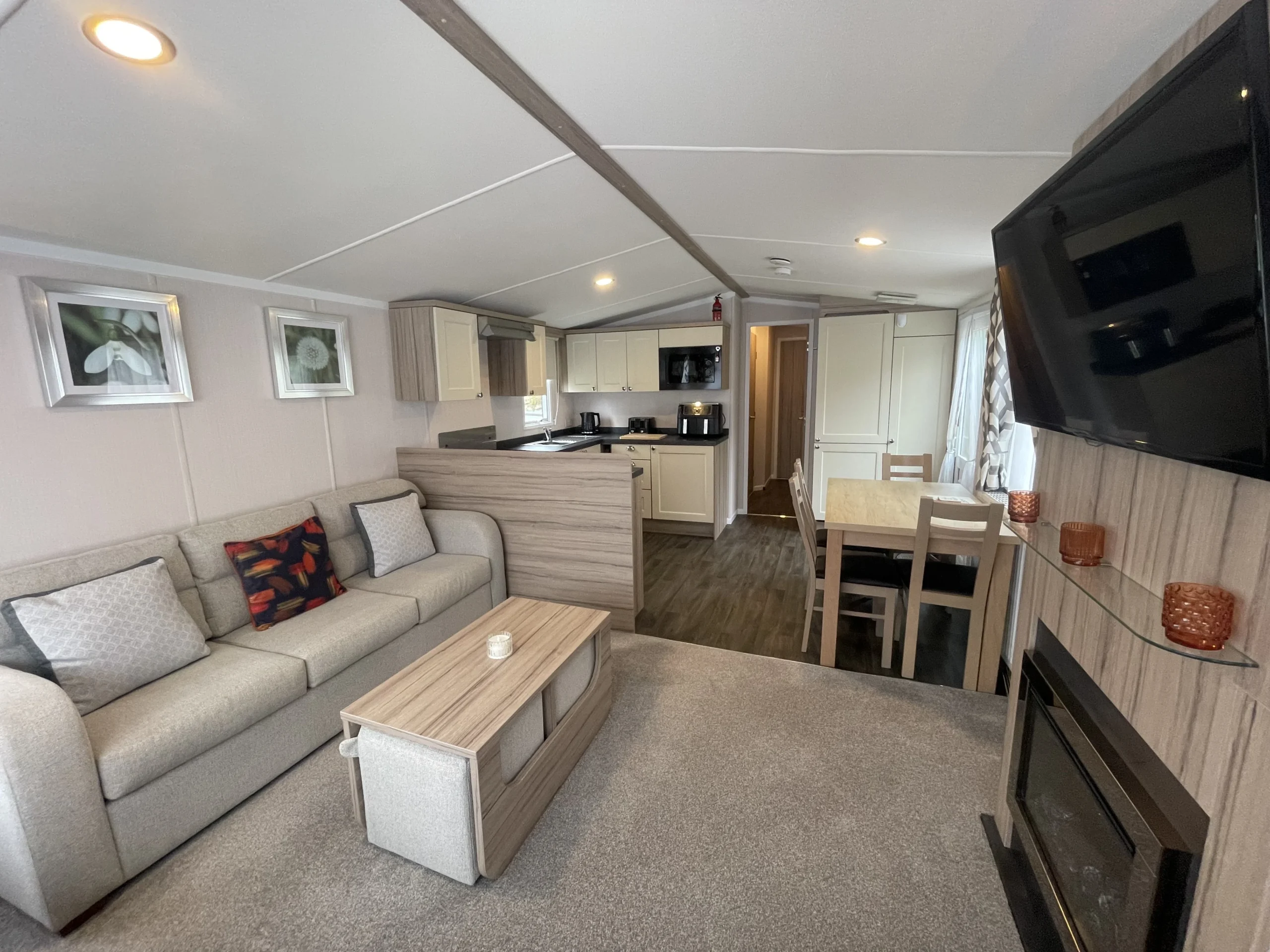 swift arnside burgundy living area